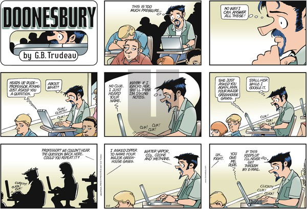Doonesbury on Sunday November 11, 2007 Comic Strip