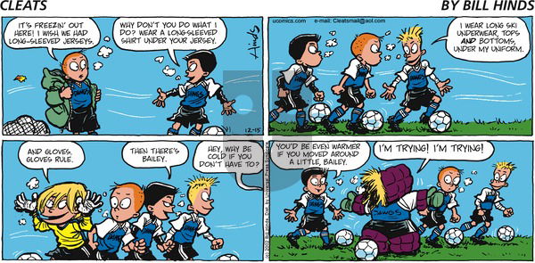 Cleats on Sunday December 15, 2002 Comic Strip