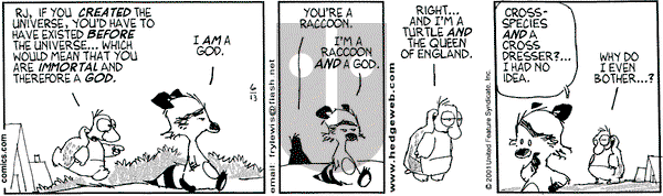 Over the Hedge on Wednesday June 13, 2001 Comic Strip