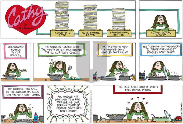 Cathy Classics on Sunday February 25, 2007 Comic Strip
