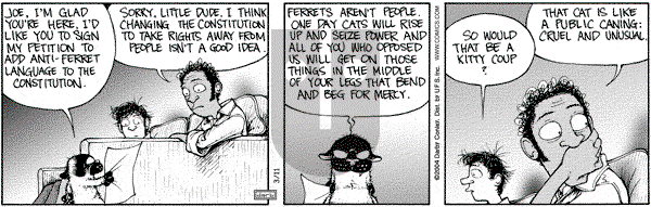 Get Fuzzy on Thursday March 11, 2004 Comic Strip