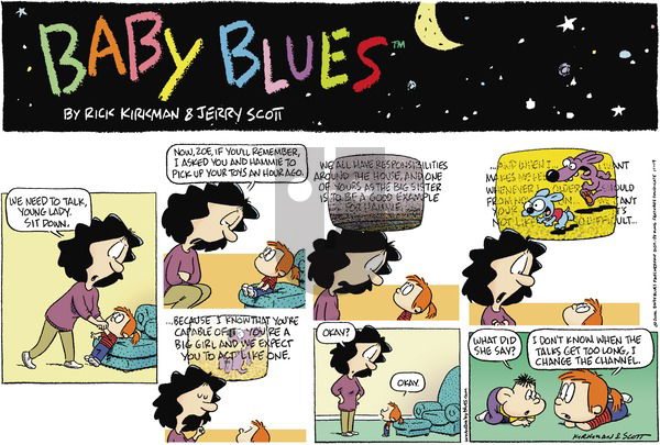 Baby Blues on Sunday November 19, 2000 Comic Strip