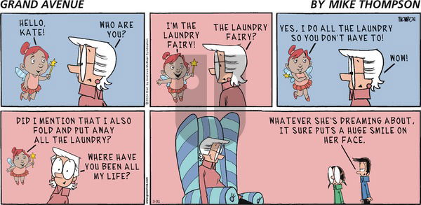 Grand Avenue on Sunday March 31, 2024 Comic Strip