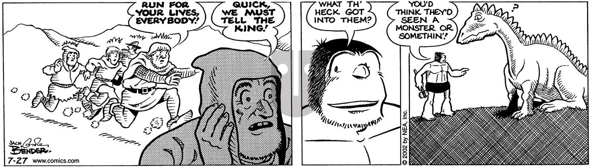 Alley Oop - Saturday July 27, 2002 Comic Strip
