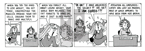 Cathy Classics on Tuesday October 24, 1989 Comic Strip