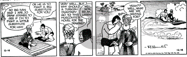 Alley Oop on Friday December 14, 1956 Comic Strip
