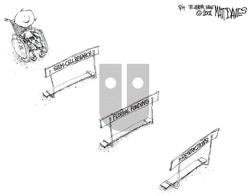 Matt Davies on Tuesday August 14, 2001 Comic Strip