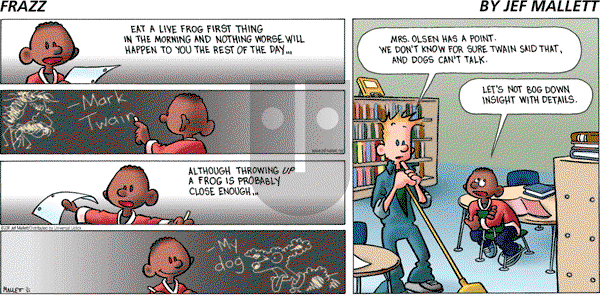 Frazz on Sunday November 27, 2011 Comic Strip
