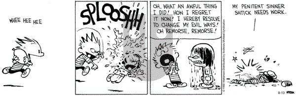 Calvin and Hobbes - Saturday August 13, 2022 Comic Strip