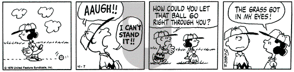 Peanuts on Saturday April 7, 1979 Comic Strip