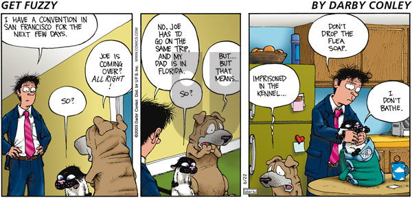 Get Fuzzy on Sunday June 22, 2003 Comic Strip