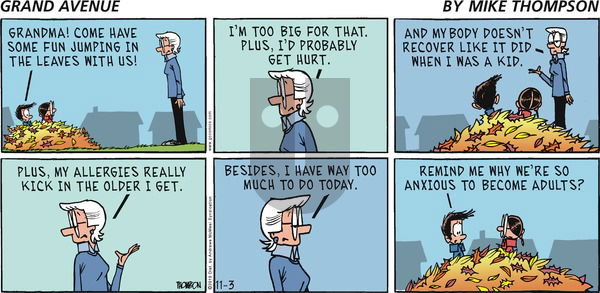Grand Avenue on Sunday November 3, 2019 Comic Strip