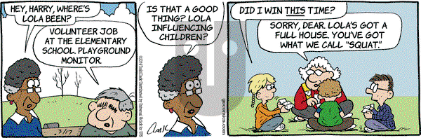 Lola on Thursday March 17, 2016 Comic Strip