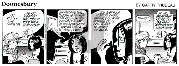 Doonesbury on Wednesday February 21, 1996 Comic Strip