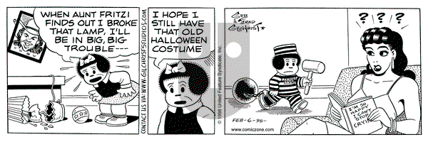 Nancy - Friday February 6, 1998 Comic Strip