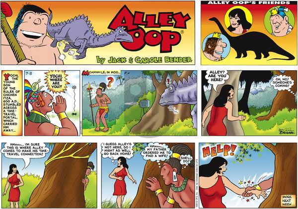 Alley Oop on Sunday July 8, 2012 Comic Strip