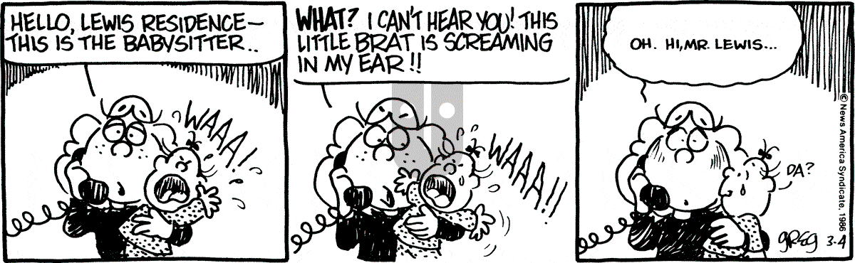 Luann - Tuesday March 4, 1986 Comic Strip