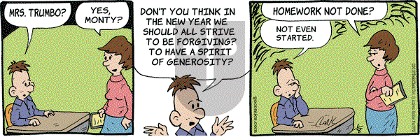 Lola on Monday January 8, 2018 Comic Strip
