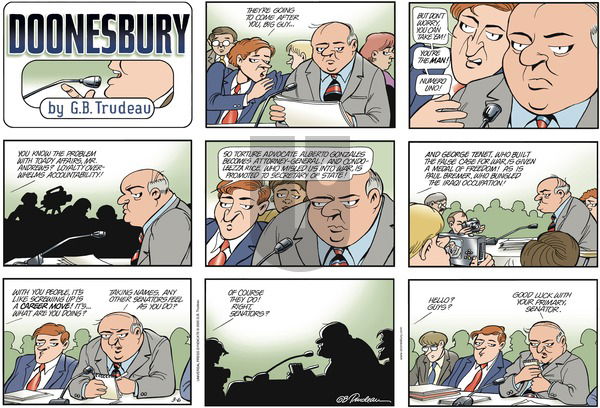 Doonesbury on Sunday March 6, 2005 Comic Strip