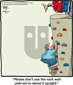 In the Bleachers on Monday February 26, 2018 Comic Strip