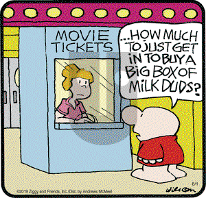 Ziggy on Thursday August 1, 2019 Comic Strip