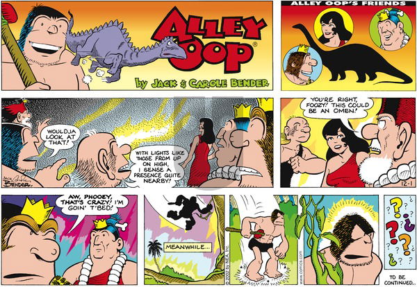 Alley Oop on Sunday December 1, 2002 Comic Strip