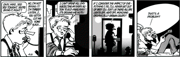 Doonesbury on Saturday April 21, 1990 Comic Strip