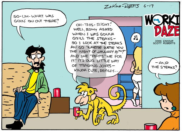 Working Daze - Sunday May 17, 2015 Comic Strip