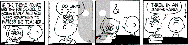 Peanuts - Thursday October 20, 1977 Comic Strip