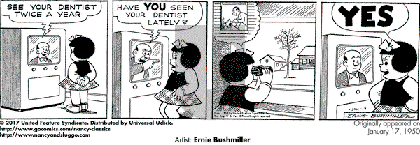 Nancy Classics on Tuesday January 17, 2017 Comic Strip