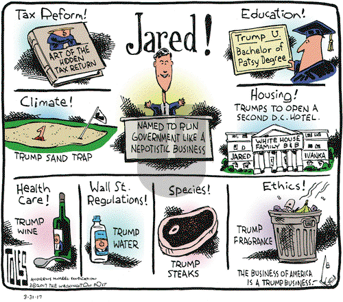 Tom Toles on Friday March 31, 2017 Comic Strip