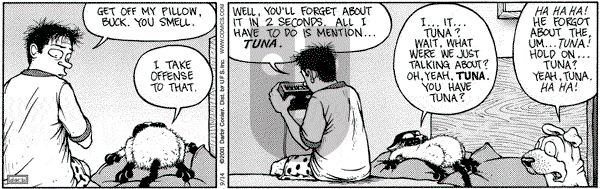 Get Fuzzy on Friday September 14, 2001 Comic Strip