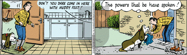 Fred Basset on Saturday March 17, 2018 Comic Strip