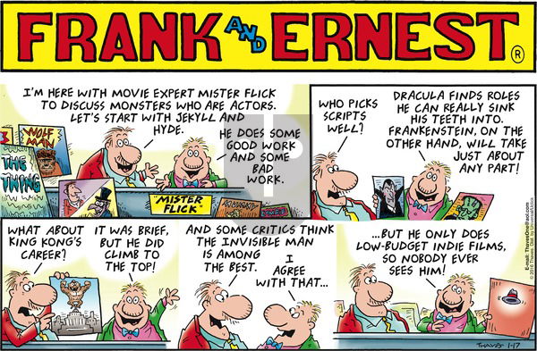 Frank and Ernest on Sunday January 17, 2016 Comic Strip