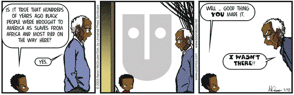 The Boondocks - Wednesday January 12, 2005 Comic Strip