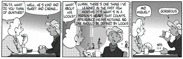 Luann on Saturday December 5, 1998 Comic Strip