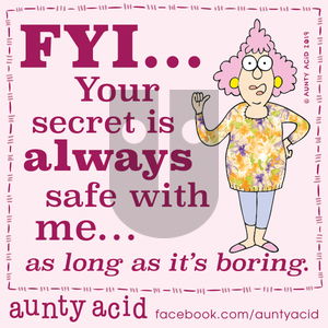 Aunty Acid - Wednesday November 13, 2019 Comic Strip
