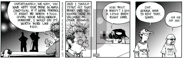 Get Fuzzy on Tuesday January 27, 2004 Comic Strip