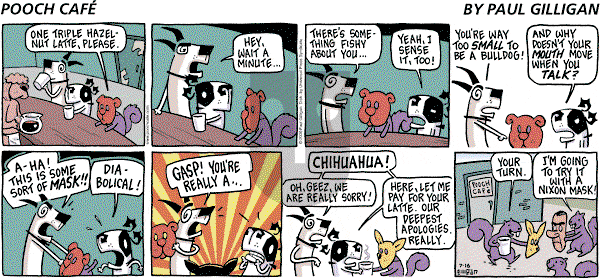 Pooch Cafe on Sunday July 16, 2006 Comic Strip