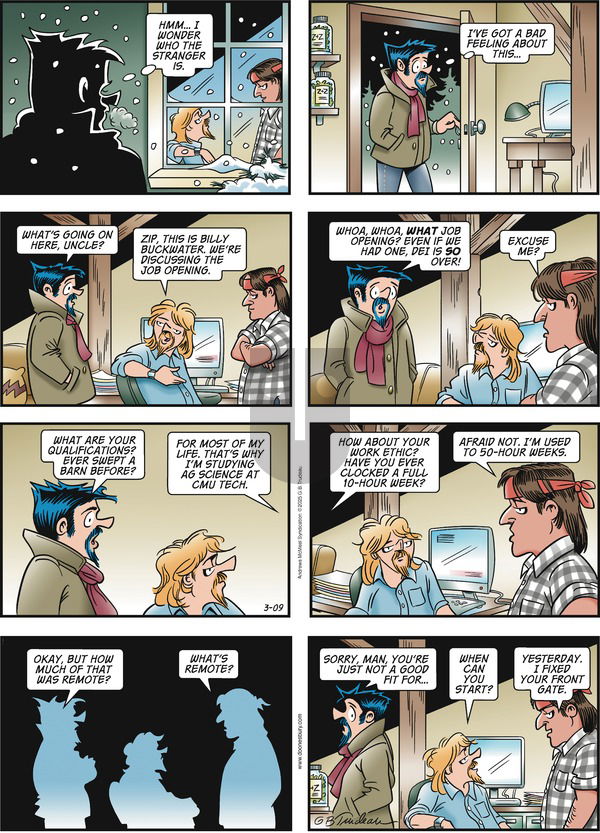Doonesbury on Sunday March 9, 2025 Comic Strip
