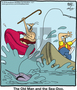 In the Bleachers on Monday October 1, 2018 Comic Strip