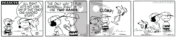 Peanuts on Friday May 13, 1960 Comic Strip
