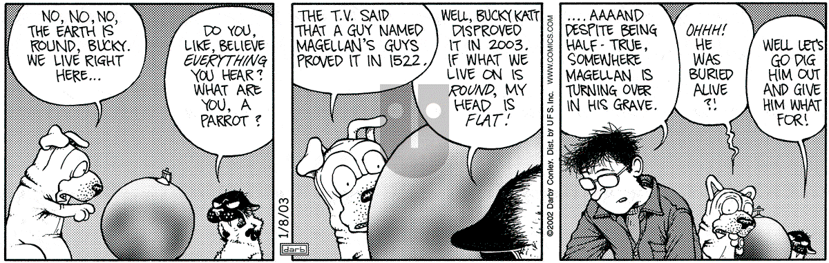 Get Fuzzy - Wednesday January 8, 2003 Comic Strip