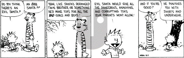 Calvin and Hobbes - Thursday December 7, 1995 Comic Strip