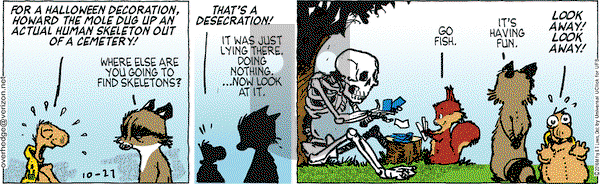 Over the Hedge on Thursday October 27, 2016 Comic Strip