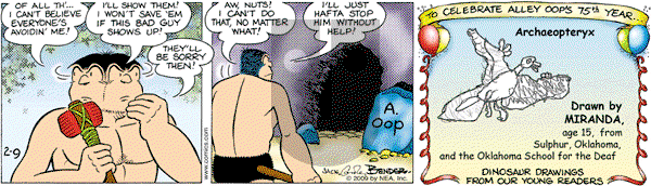 Alley Oop on Sunday February 22, 2009 Comic Strip