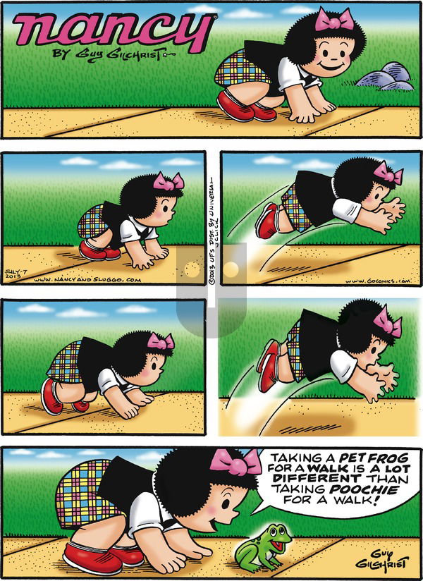 Nancy on Sunday July 7, 2013 Comic Strip