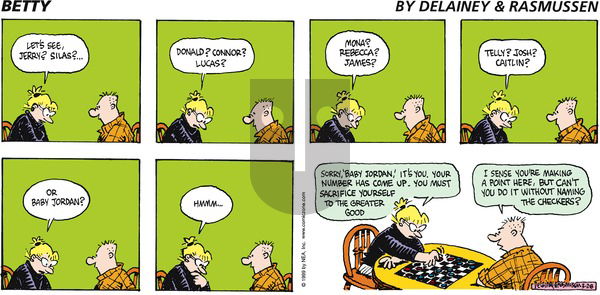 Betty on Sunday March 28, 1999 Comic Strip