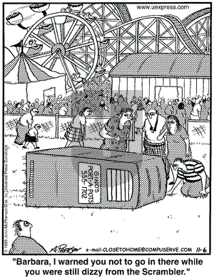 Close to Home on Friday November 6, 1998 Comic Strip