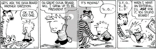 Calvin and Hobbes - Thursday December 15, 2016 Comic Strip